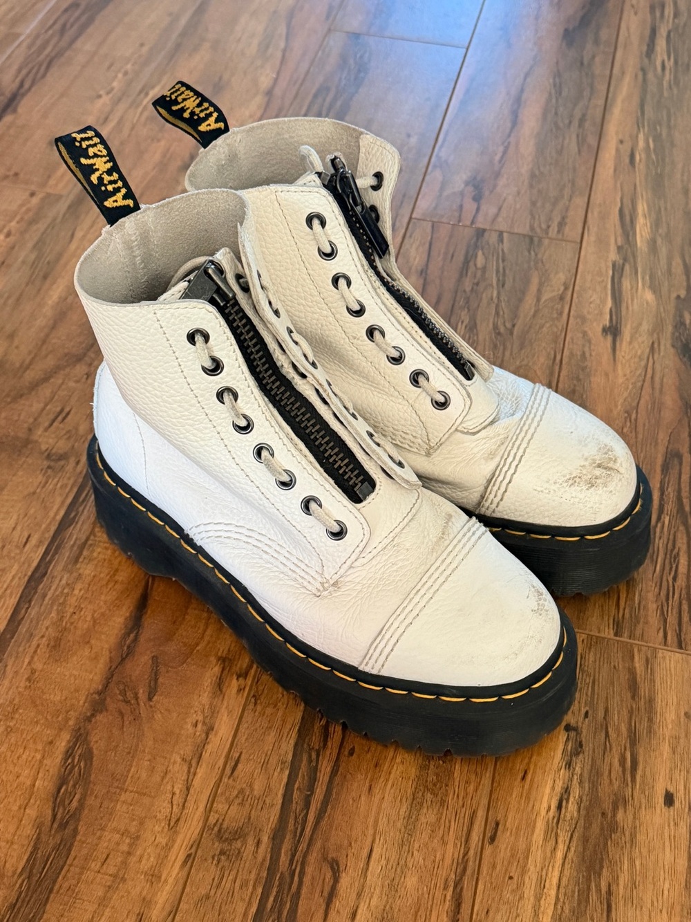 Dr. Martens Sinclair Front Zip Platform Combat Booties